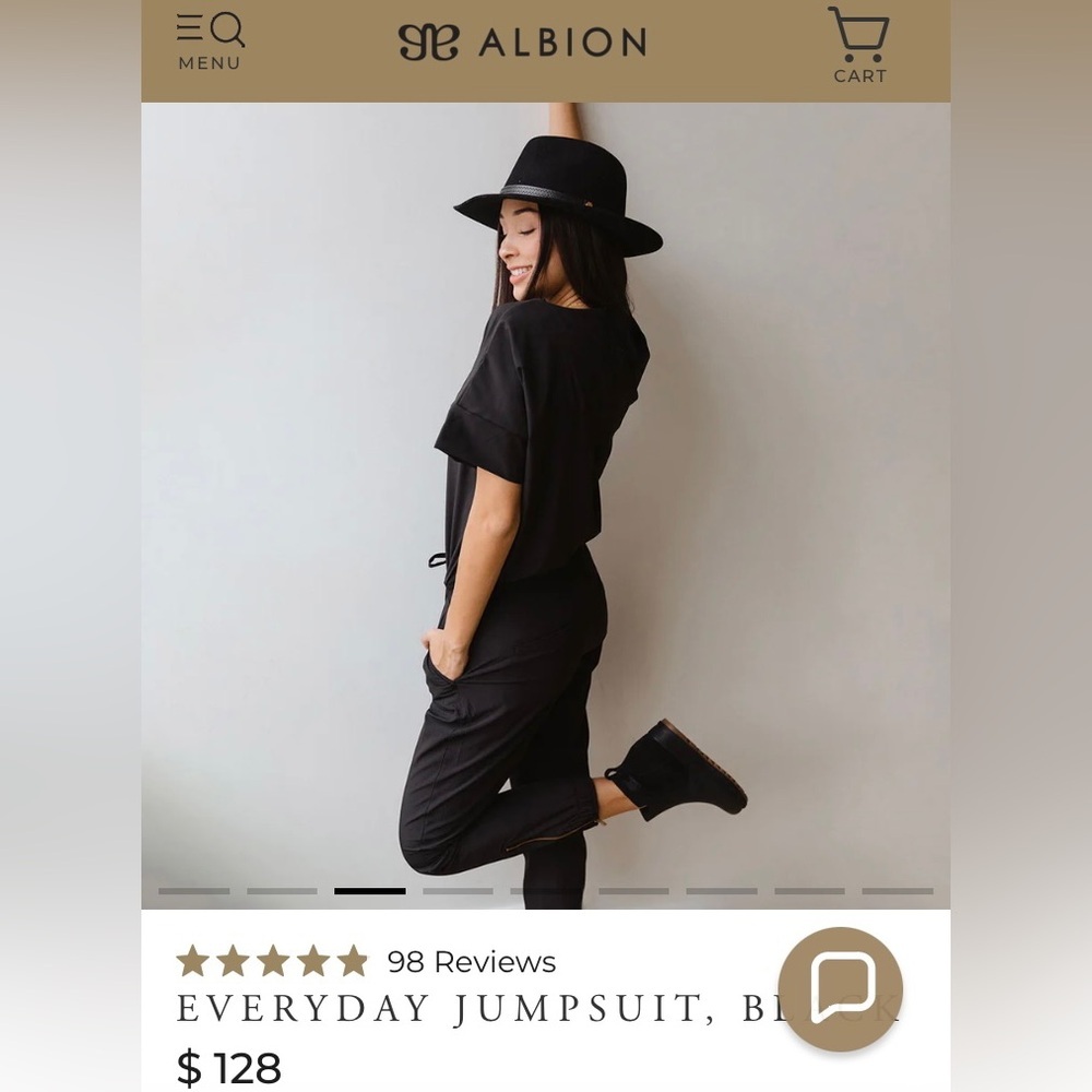 Albion Everyday Black Jumpsuit - Picture 10 of 10